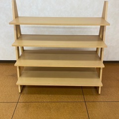 ウッド長　陳列棚