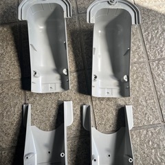 因幡電工　イナバ　エアコンの配管カバー　ウォールコーナー　スリムダクトLD-70-G 2つセット の画像