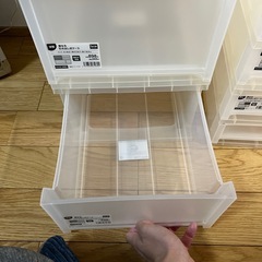 【引き出し収納】重なる引き出し式ケースの画像