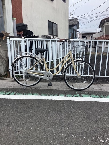 【中古自転車】　(ベージュ) 26インチ　LLevezza