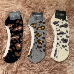 新品★EAST BOY レオパード柄　ソックス 3足セット