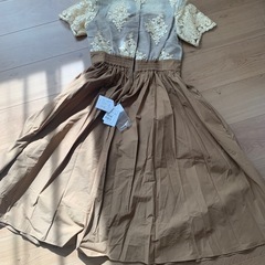 ラディエイト　ドレス　ワンピース　ブラウンの画像