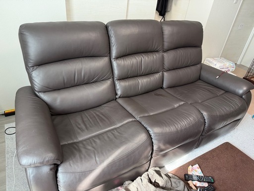 ニトリ　リクライニング電動ソファー