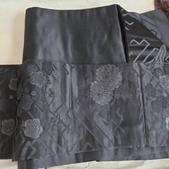 お値下げ中！中古品 昭和レトロ 着物 帯 黒地 の画像
