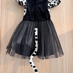 ☆1度着用☆120　ダルメシアン仮装ドレスの画像