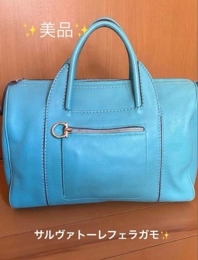 美品✨サルヴァトーレフェラガモ小さめボストンバッグ