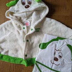 ワンワン　ポンチョ２点セット