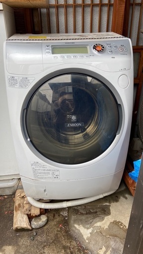 TOSHIBA　ドラム式洗濯乾燥機　ZABOON　故障品