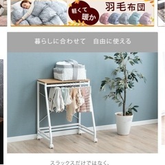 【美品】スラックスハンガー 白の画像