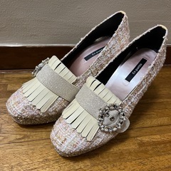 エンプントツイードハイヒール