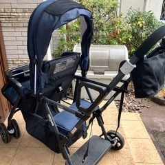 カトージ 二人乗りベビーカー 二人でゴー（ネイビー）の画像