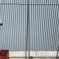 ⑥　物干し竿　伸縮竿　2.2m〜4m  ステンレス巻きスチールパイプ