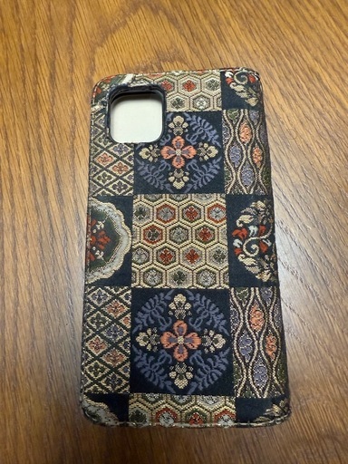 iPhone１１promax手帳型スマホケース(西陣織)
