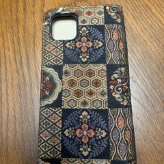 iPhone１１promax手帳型スマホケース(西陣織)の画像