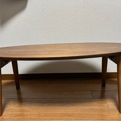 [取りにきてくれる方限定]　オーバル型折りたたみテーブル・ko-...