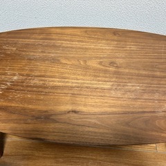 [取りにきてくれる方限定]　オーバル型折りたたみテーブル・ko-ta-0016 の画像