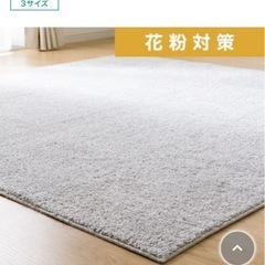 ニトリ　カーペット　ラグ　グレー　