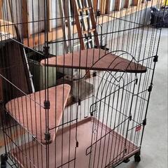 値下げ2段ケージ　ペット用品コメリの画像
