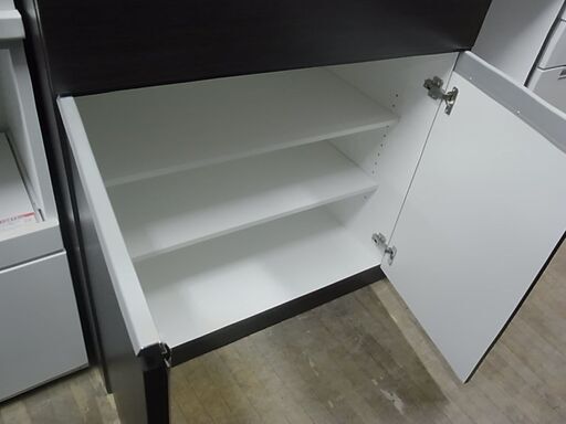 閉店セール中につき、通常特価34,078円より5,000円引きの29,078円!　ニトリ　キッチンボード　レジューム120TG　DBR　120レンジボード　キッチン家電収納　レンジ台　食器棚　大型　