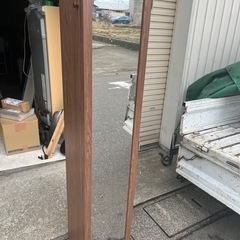 収納棚　鏡つき