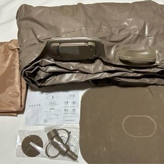売り尽くしSALE！早い者勝ち⭐︎他のフリマサイト3カ所にも掲載中！ラスト一点。新品未使用　エアーベッド エアーマット 電動ポンプ内蔵 耐荷重300kg 枕付き シングルの画像