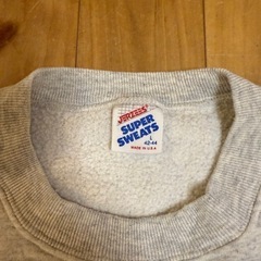 JERZEES 80s USA製 XL グレー スウェットシャツ 刺繍 ワッペンの画像