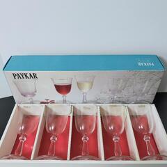 【昭和レトロ】新品 パイカル 箱入未使用 ワイングラスセット
