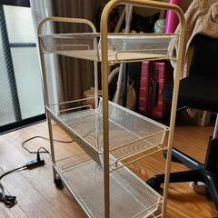 IKEA(イケア) HORNAVAN ワゴン ホワイト
