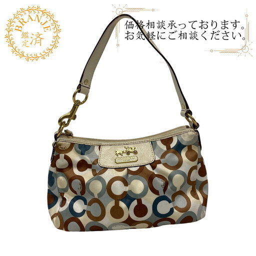 コーチ COACH ハンドバッグ オプアート サブリナ マディソン グラフィック 41997 ブルー