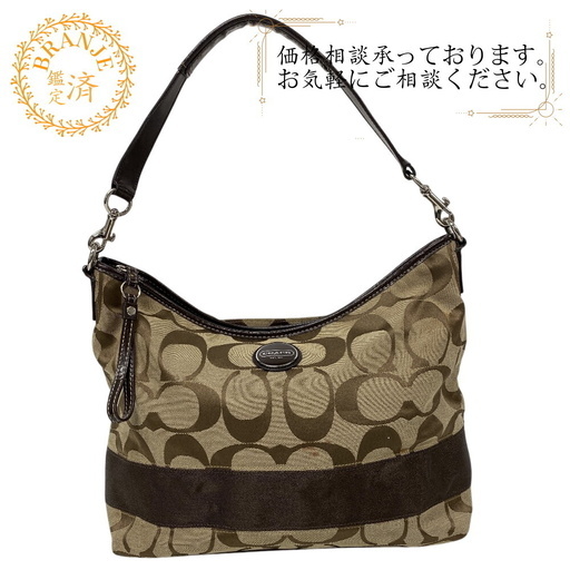 コーチ COACH ショルダーバッグ シグネチャー 2way ハンドバッグ F18874 ブラウン