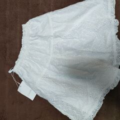 新品　ショパン　キュロットパンツ　白　130 キッズ　ＣＨＯＰＩＮの画像