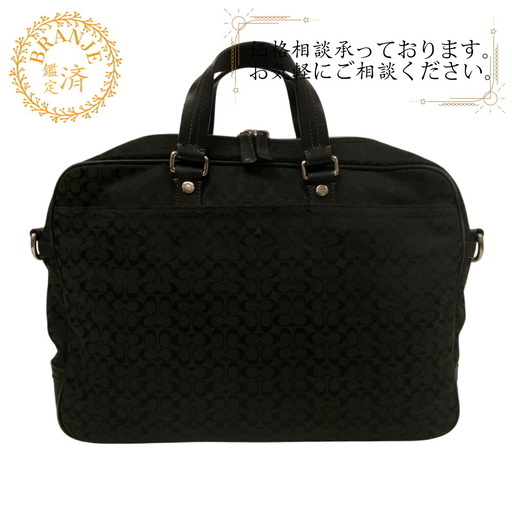 コーチ COACH ビジネスバッグ ミニシグネチャー ビジネスバッグ 70284 ブラック