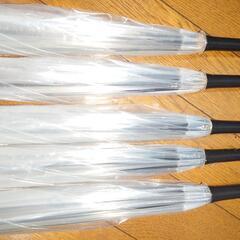 透明　ビニール傘　5本セットプラス1本の画像