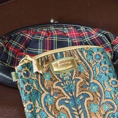 がま口と小物入れ、2点セット、未使用品