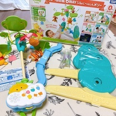 美品 クマのプーさん えらべる回転6wayジムに変身メリー プーメリーの画像