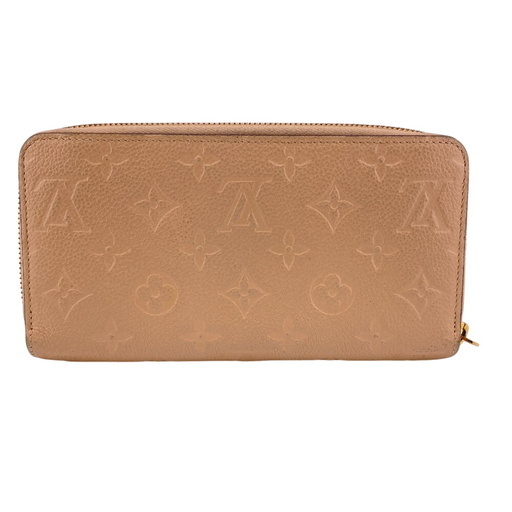 ルイヴィトン ジッピーウォレット モノグラム アンプラント ブラウン