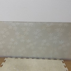 ガラス扉のガラス4枚　レトロ　もみじ　紅葉　モミジ 