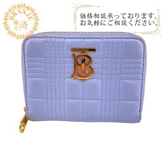バーバリー BURBERRY コインケース ロゴ TBモノグラム ブルー
