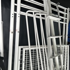 アルミロフトベッド（白）の画像