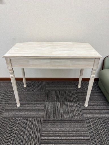 リリーホワイトリリージョン勉強机デスク北欧調ビンテージ風n