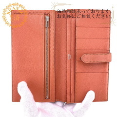 エルメス HERMES 長財布 ベアンスフレ 2014年 ピンク