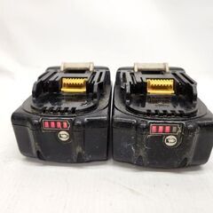 マキタ 純正 バッテリ 18V 6.0Ah BL1860B 2個セット 残量表示 リチウムイオン makita 電動工具 札幌市 平岸店の画像
