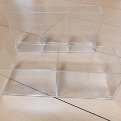 【無料】クリア小物入れ　４個セットの画像