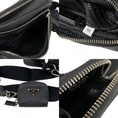 プラダ PRADA ショルダーバッグ サフィアーノ NERO 2VH170 ブラックの画像