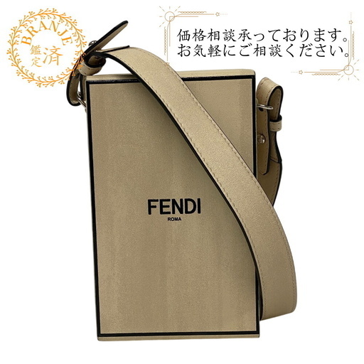 フェンディ FENDI ショルダーバッグ ボックス 7VA519 ホワイト
