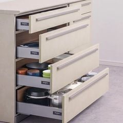 綾野製作所　AYANO AU/AG アデル 食器棚 スタッコホワイトの画像