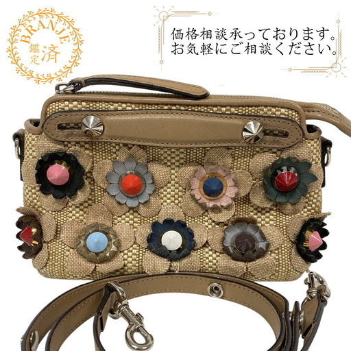 フェンディ FENDI ショルダーバッグ バイザウェイミニ 2WAY ハンドバッグ 8BL135 ベージュ