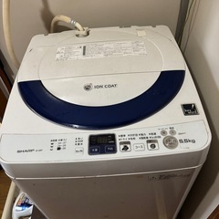 SHARP 洗濯機 5.5kg ES-55E9（Ag+ ION ...