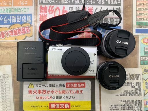 愛品館千葉店安心の動作確認済キャノン ミラーレス一眼カメラ EOS M100  2017年製 保証有り【愛千130】