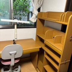 【緊急】学習机、椅子【美品】